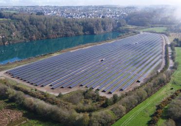 Centrale solaire de Quinpily dans le Morbihan
